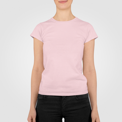 Premium Half Sleeve T-shirt in Light Baby Pink