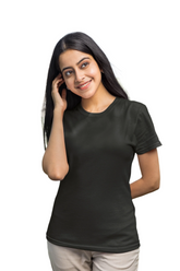 Premium Half Sleeve T-shirt in Black