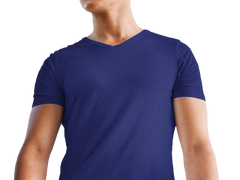 Male Vneck Half Sleeve Royal Blue