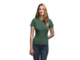 Premium Half Sleeve T-shirt in Bottle Green