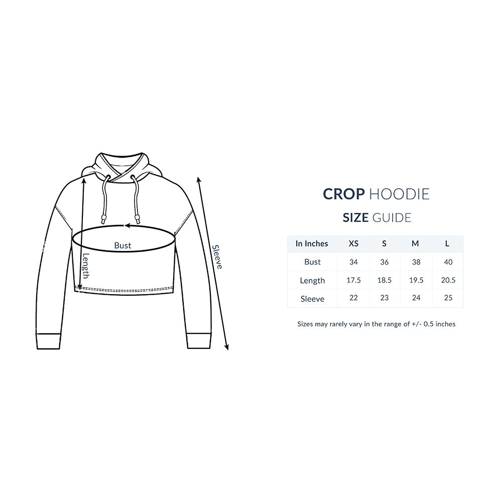 Premium Women’s Crop Hoodie in White