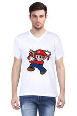 Anime Cotton V Neck T-shirts