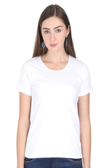 Premium Half Sleeve T-shirt in  White