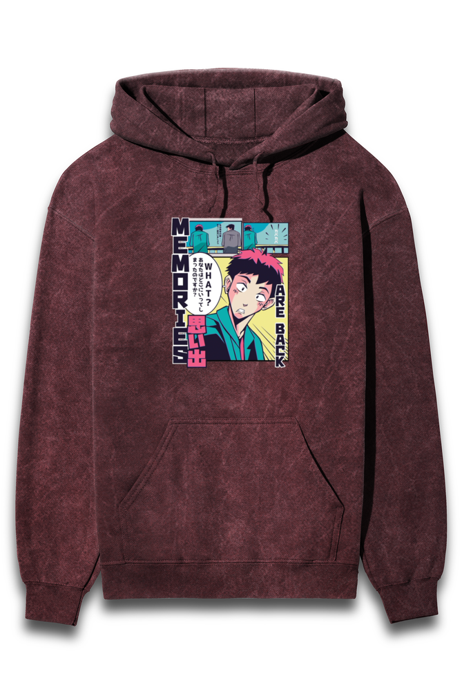 Streetwear Acid Wash Hoodie Sweatshirt
