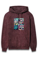 Streetwear Acid Wash Hoodie Sweatshirt