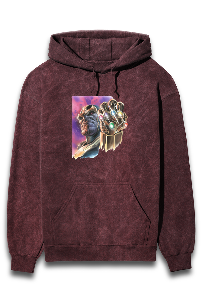 Streetwear Acid Wash Hoodie Sweatshirt