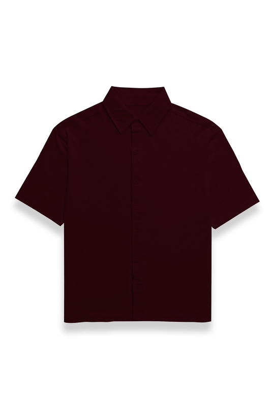 Unisex Oversized Shirt Maroon