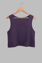 Female Crop Tank Purple