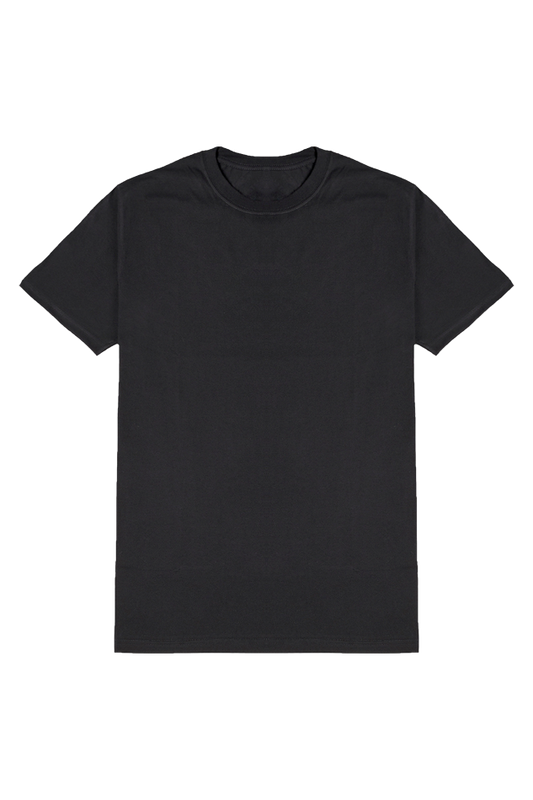 Male Round Neck Half Sleeve Standard Black