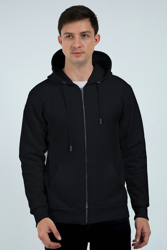 Unisex Heavyweight Zip Hoodie Black