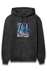 Streetwear Acid Wash Hoodie Sweatshirt