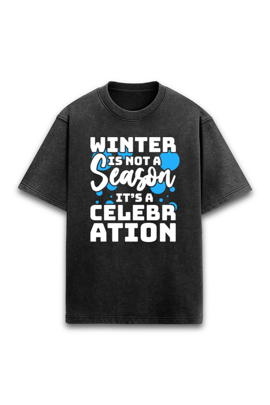 Winter is Celebration Oversized T-Shirts