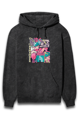 Streetwear Acid Wash Hoodie Sweatshirt
