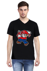 Anime Cotton V Neck T-shirts