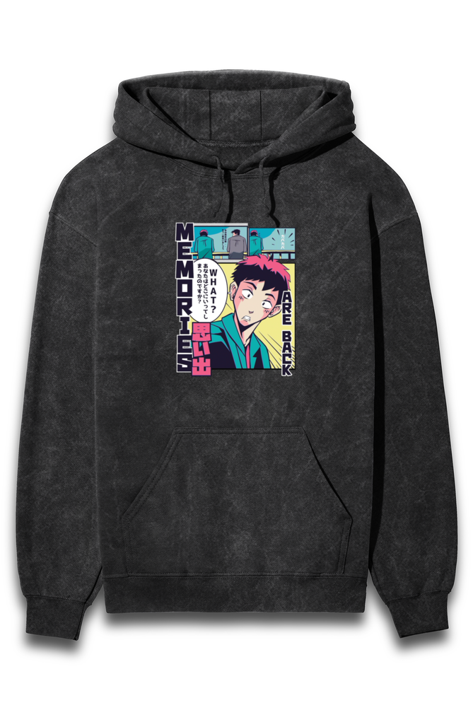 Streetwear Acid Wash Hoodie Sweatshirt