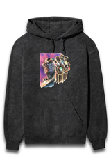 Streetwear Acid Wash Hoodie Sweatshirt