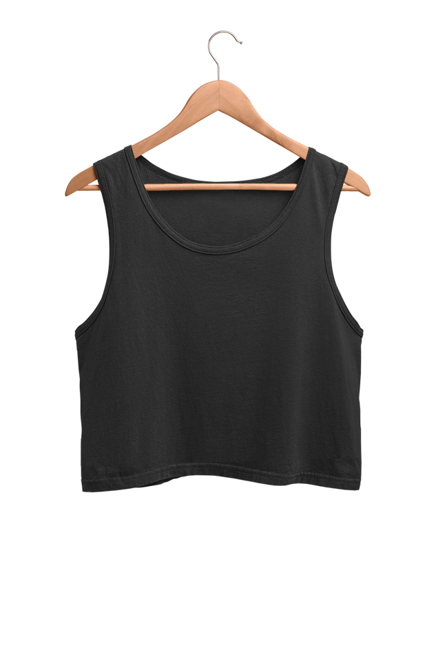 Female Crop Tank Black