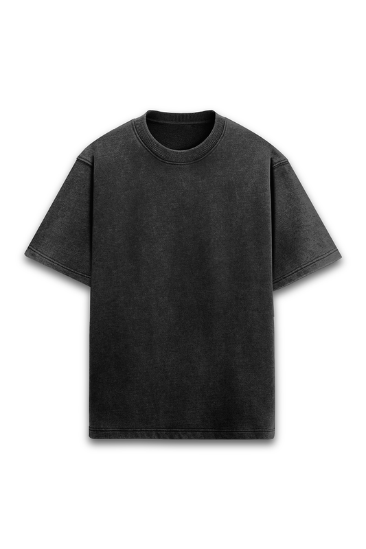 Acid Wash Oversized Tee – Classic Edition Black