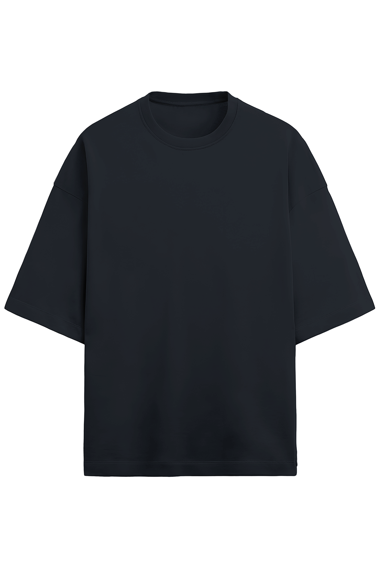 Men Terry Oversized T-Shirt Navy Blue