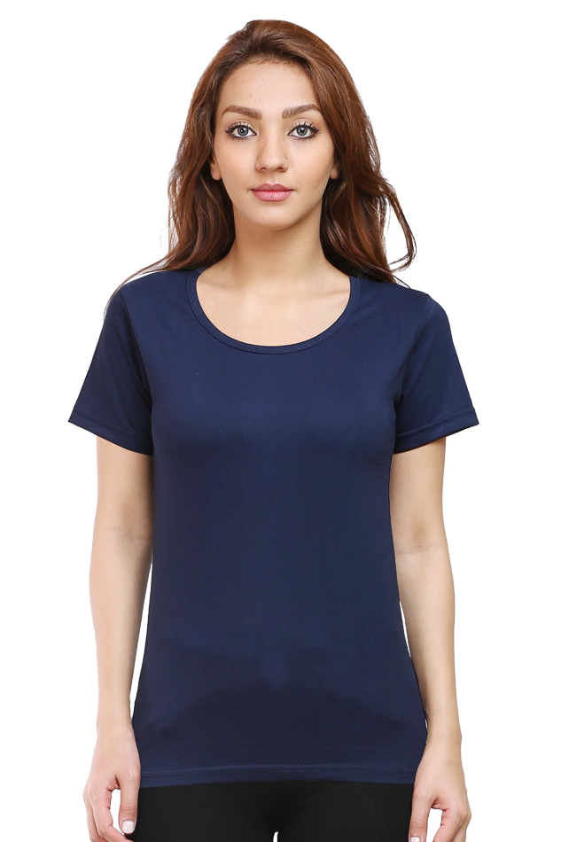 Premium Half Sleeve T-shirt in  Navy blue