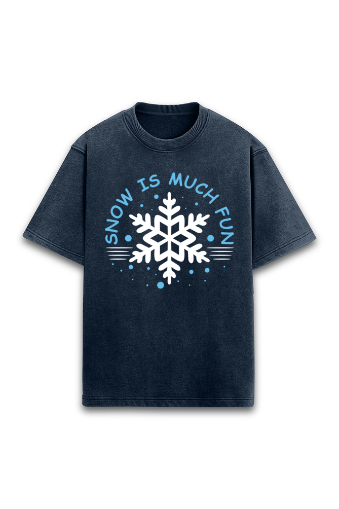 Snow Time Oversized T-Shirts in 2 Colors