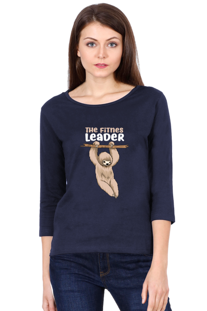 All Weather Round neck 3/4 Sleeve Cotton T-shirt for Women