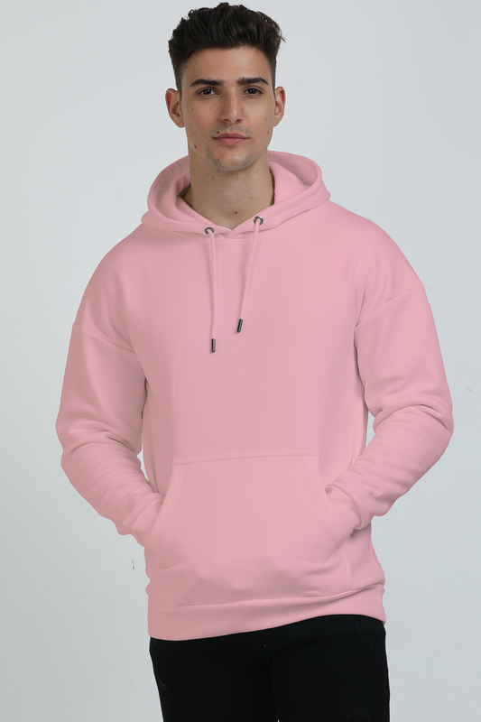 Unisex Oversized Hooded Sweatshirt Light Baby Pink