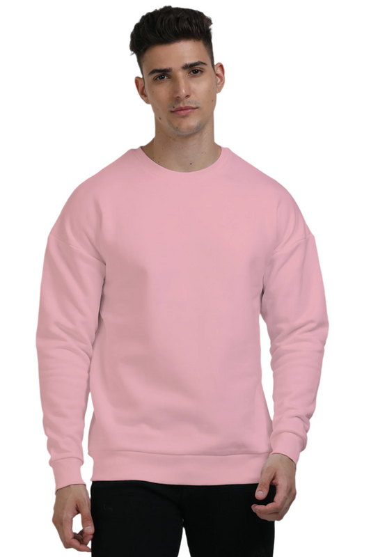 Unisex Oversized Sweatshirts Light Baby Pink