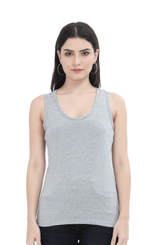 Female Tank Top Grey Melange