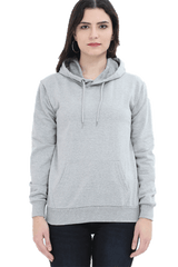 Unisex Hooded SweatShirt Grey Melange