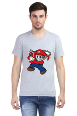 Anime Cotton V Neck T-shirts