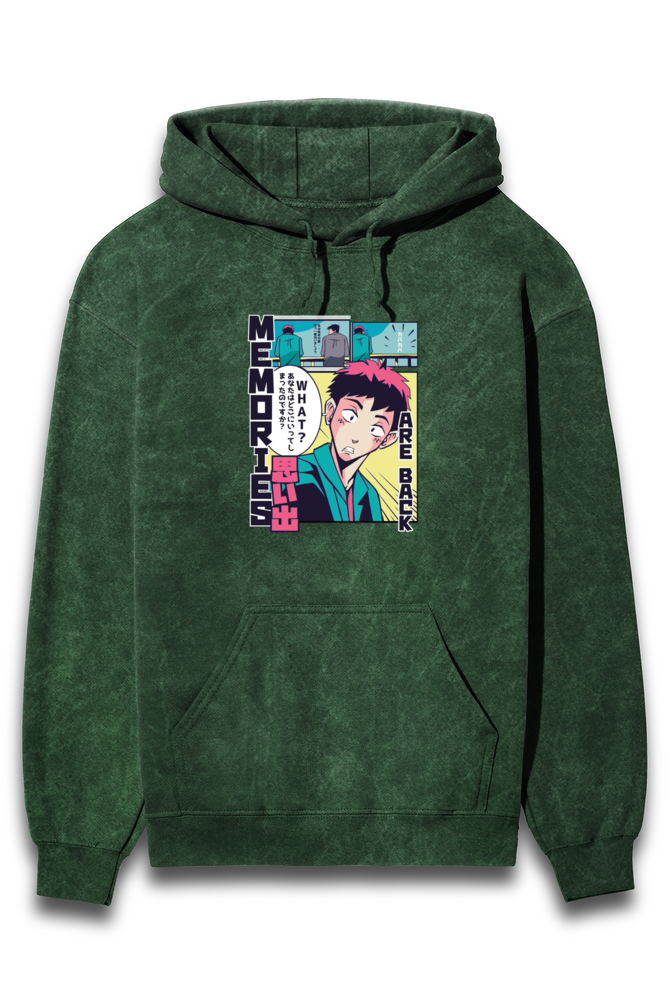 Streetwear Acid Wash Hoodie Sweatshirt