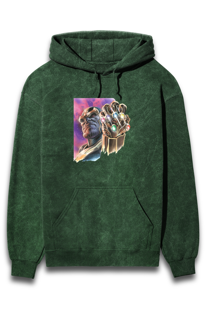 Streetwear Acid Wash Hoodie Sweatshirt