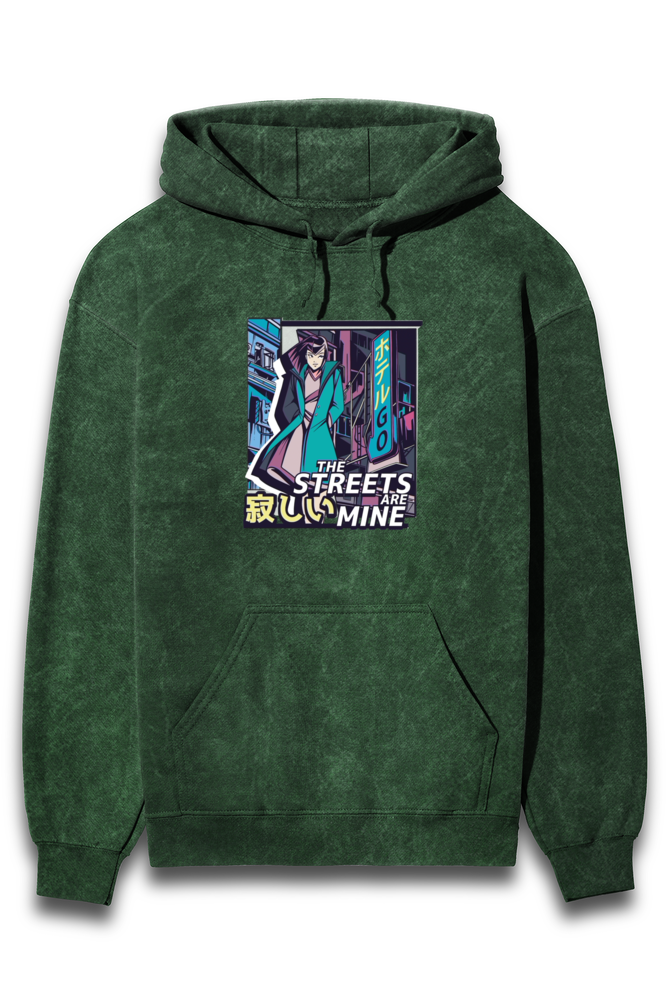 Streetwear Acid Wash Hoodie Sweatshirt