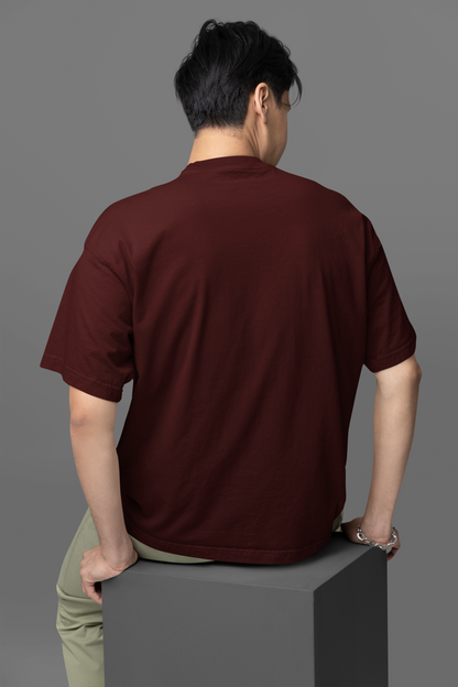 Premium Oversized T-Shirt Maroon