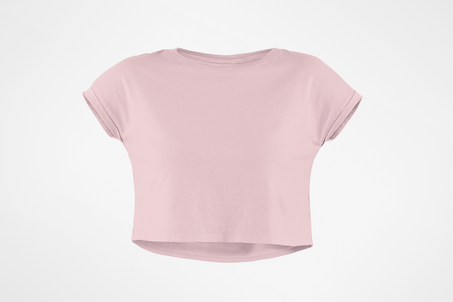 Female Crop Top Light Baby Pink