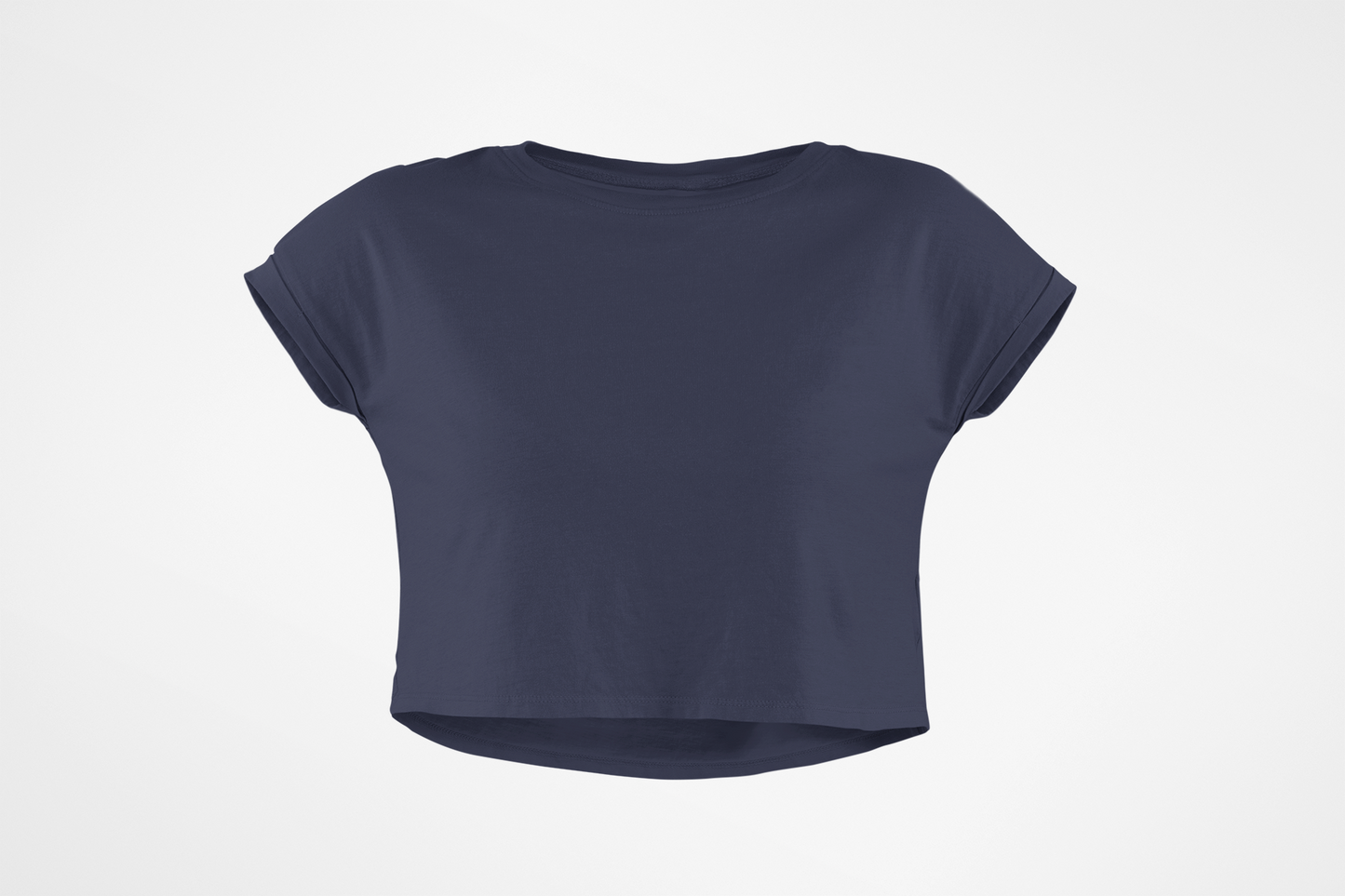 Female Crop Top Navy Blue