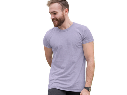 Premium T-Shirt - Half Sleeve in  Lavender