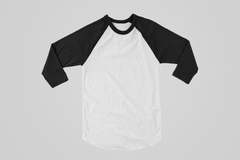 Female Raglan Full Sleeve Black White
