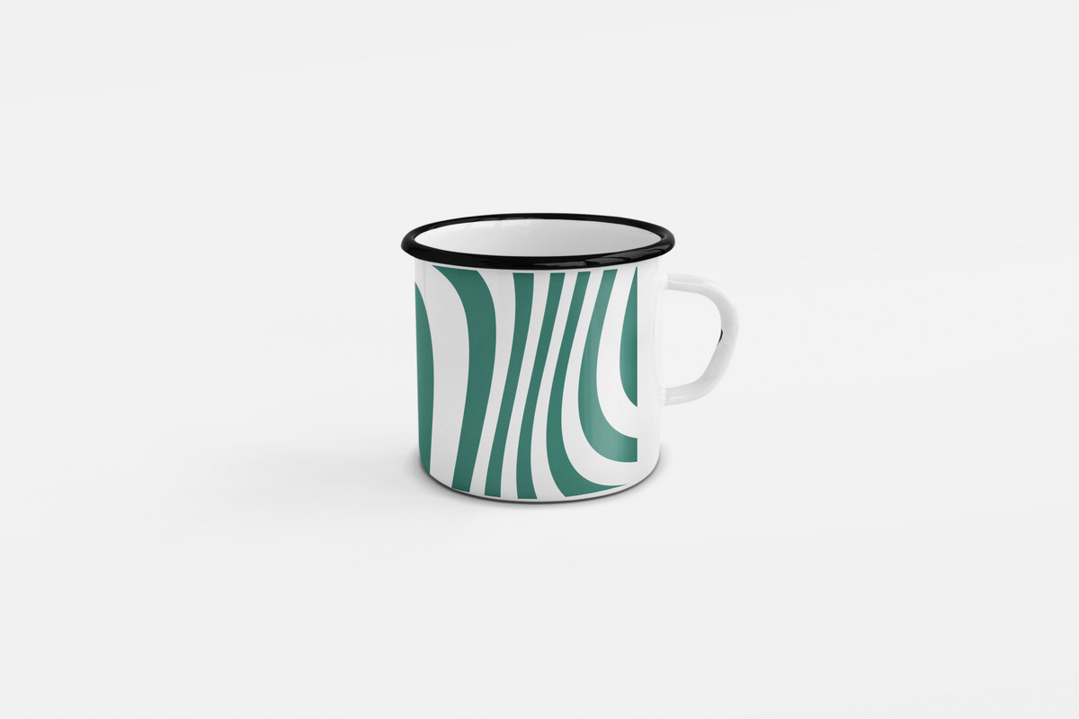 11 Oz Enamel Mug – Fade-Proof & Dishwasher Safe