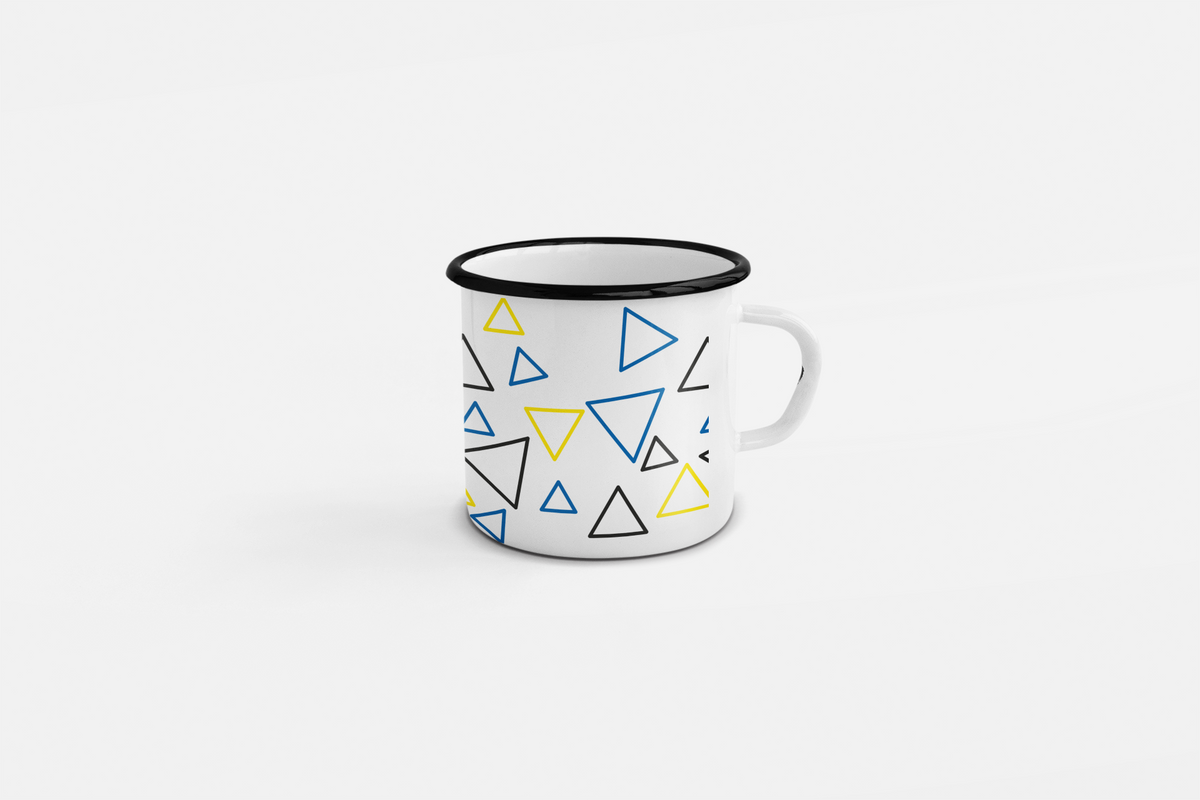 11 Oz Enamel Mug – Fade-Proof & Dishwasher Safe