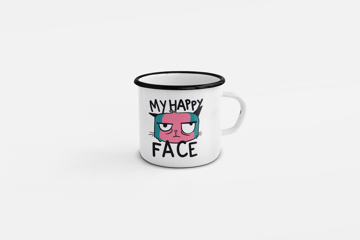 11 Oz Enamel Mug – Fade-Proof & Dishwasher Safe