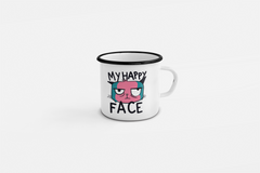 11 Oz Enamel Mug – Fade-Proof & Dishwasher Safe