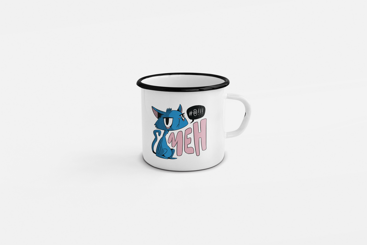 11 Oz Enamel Mug – Fade-Proof & Dishwasher Safe