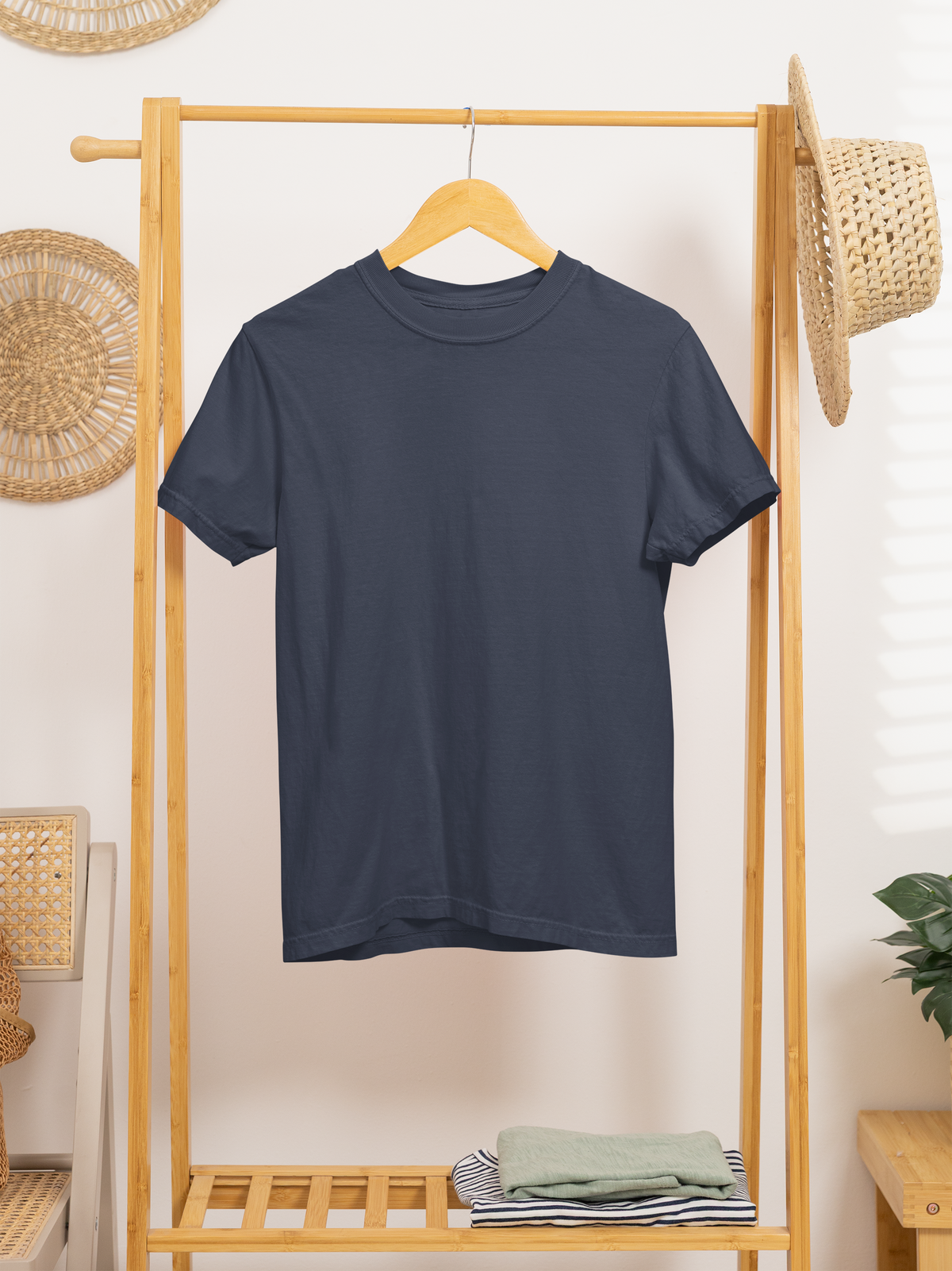Basic Unisex T-Shirts in Navy Blue