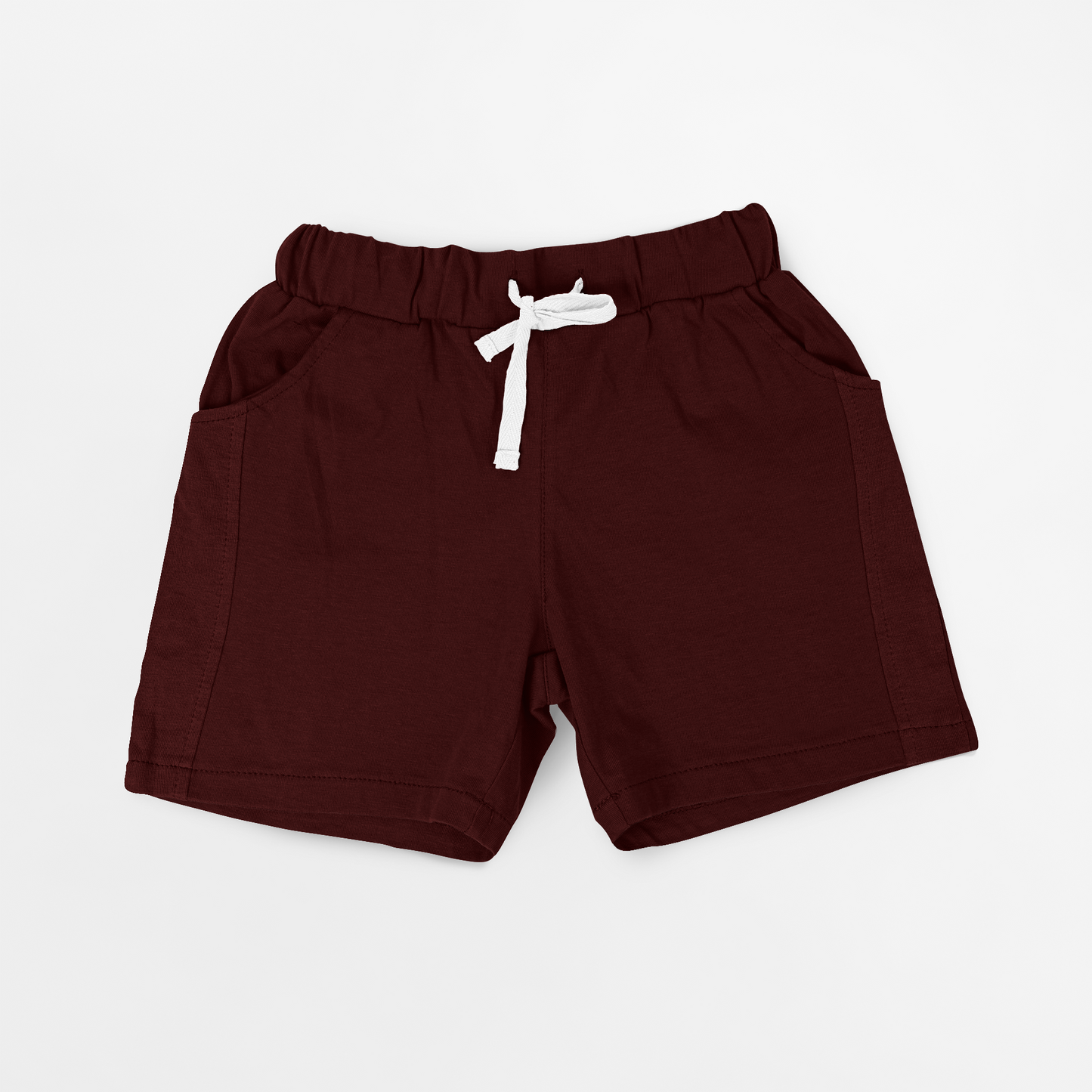 Shorts in Maroon Color