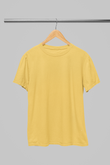 Premium Yellow T-Shirt: Half Sleeve Unisex Regular Fit 🌟