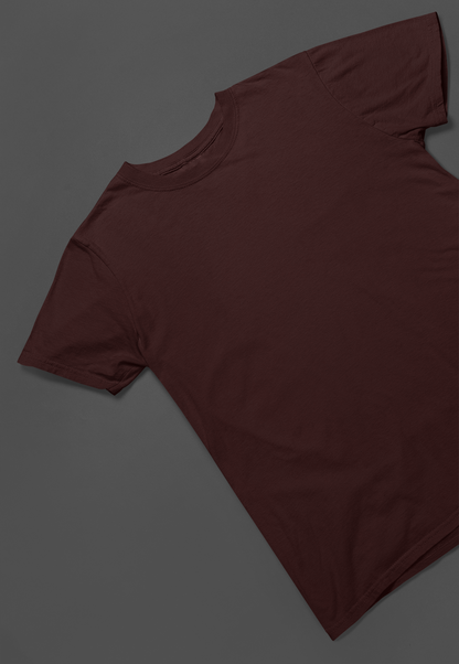 Premium T-Shirt - Half Sleeve in Maroon