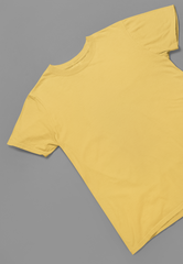 Premium Yellow T-Shirt: Half Sleeve Unisex Regular Fit 🌟