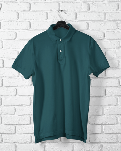 Male Polo Half Sleeve Petrol Blue